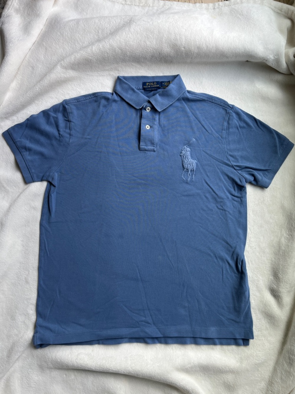 Polo Ralph Lauren Big Pony Custom Slim Fit Polo - Blue